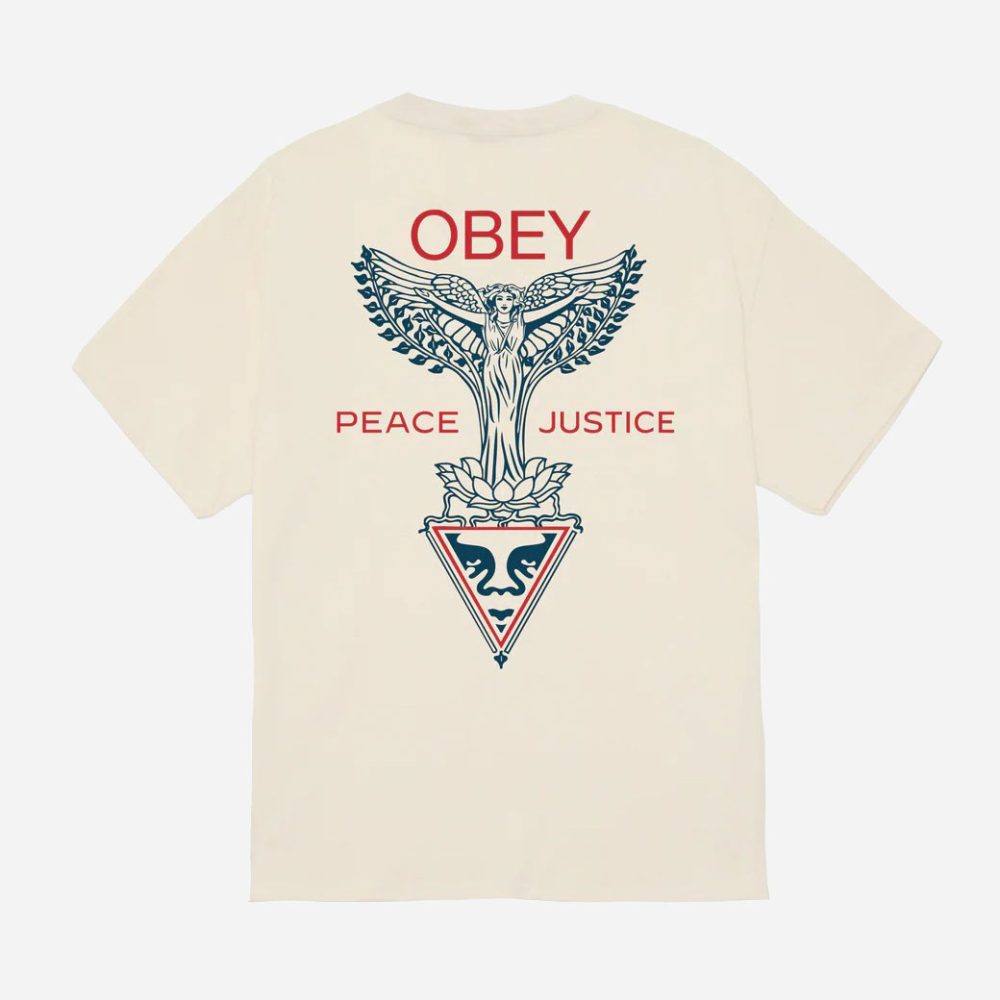 Obey Nouveau Angel Classic Tee - Cream Obey Nouveau Angel Classic Tee - Cream