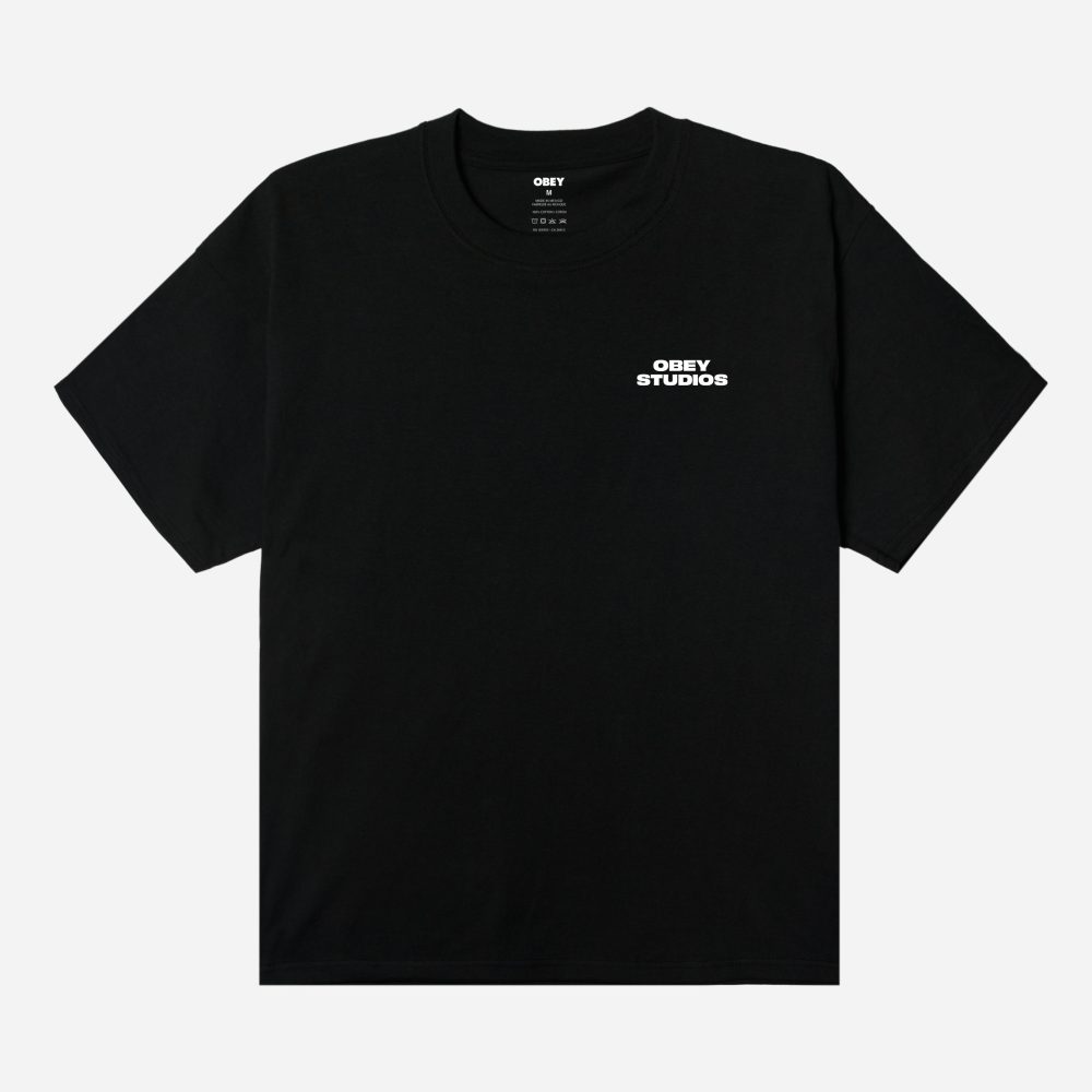 Obey Sky Face Heavyweight Box Tee - Black