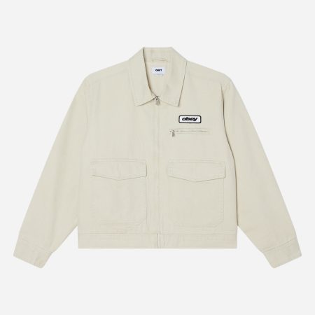 Obey Walter Work Jacket - Silver Birch/Faded Wash Obey Walter Work Jacket - Silver Birch/Faded Wash