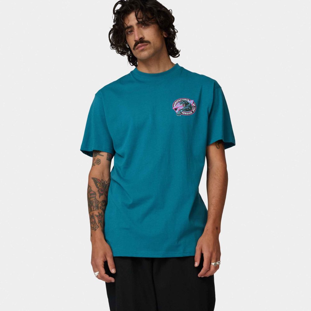 Santa Cruz Natas Sketch Panther Tee - Teal