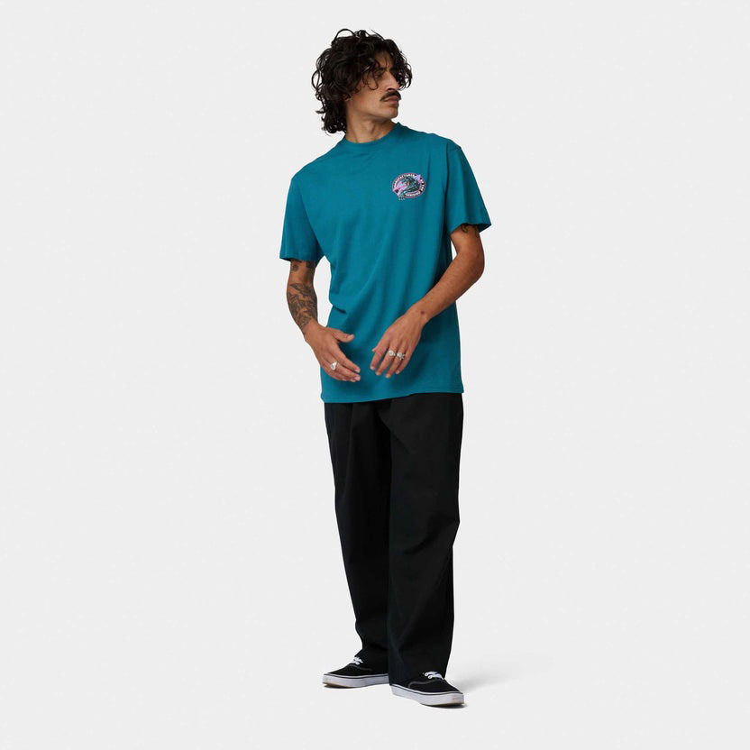 Santa Cruz Natas Sketch Panther Tee - Teal