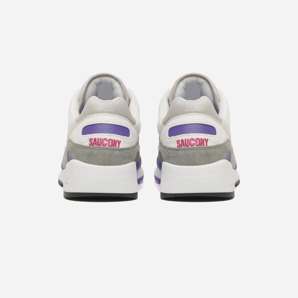 Saucony Shadow 6000 Trainer - White/Grey/Purple