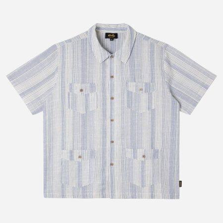 Stan Ray Mexicali Short Sleeve Shirt - Blue Stripe Stan Ray Mexicali Short Sleeve Shirt - Blue Stripe