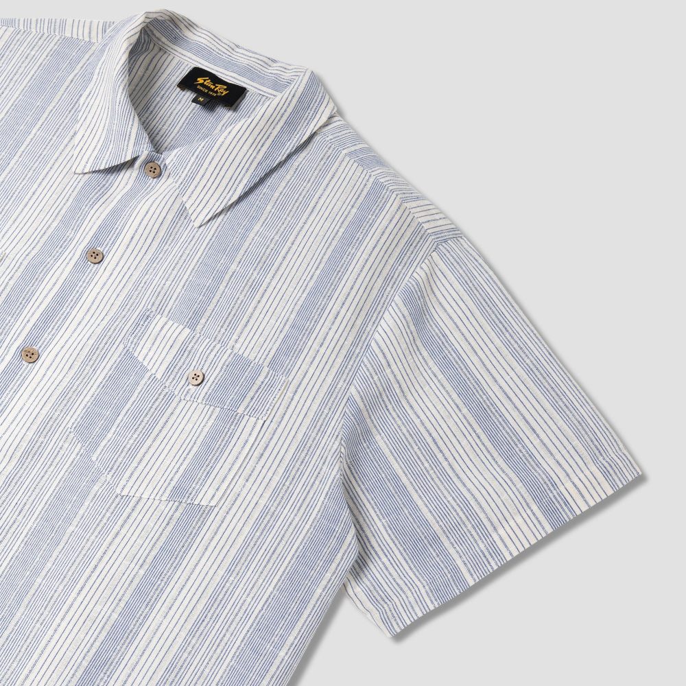 Stan Ray Mexicali Short Sleeve Shirt - Blue Stripe