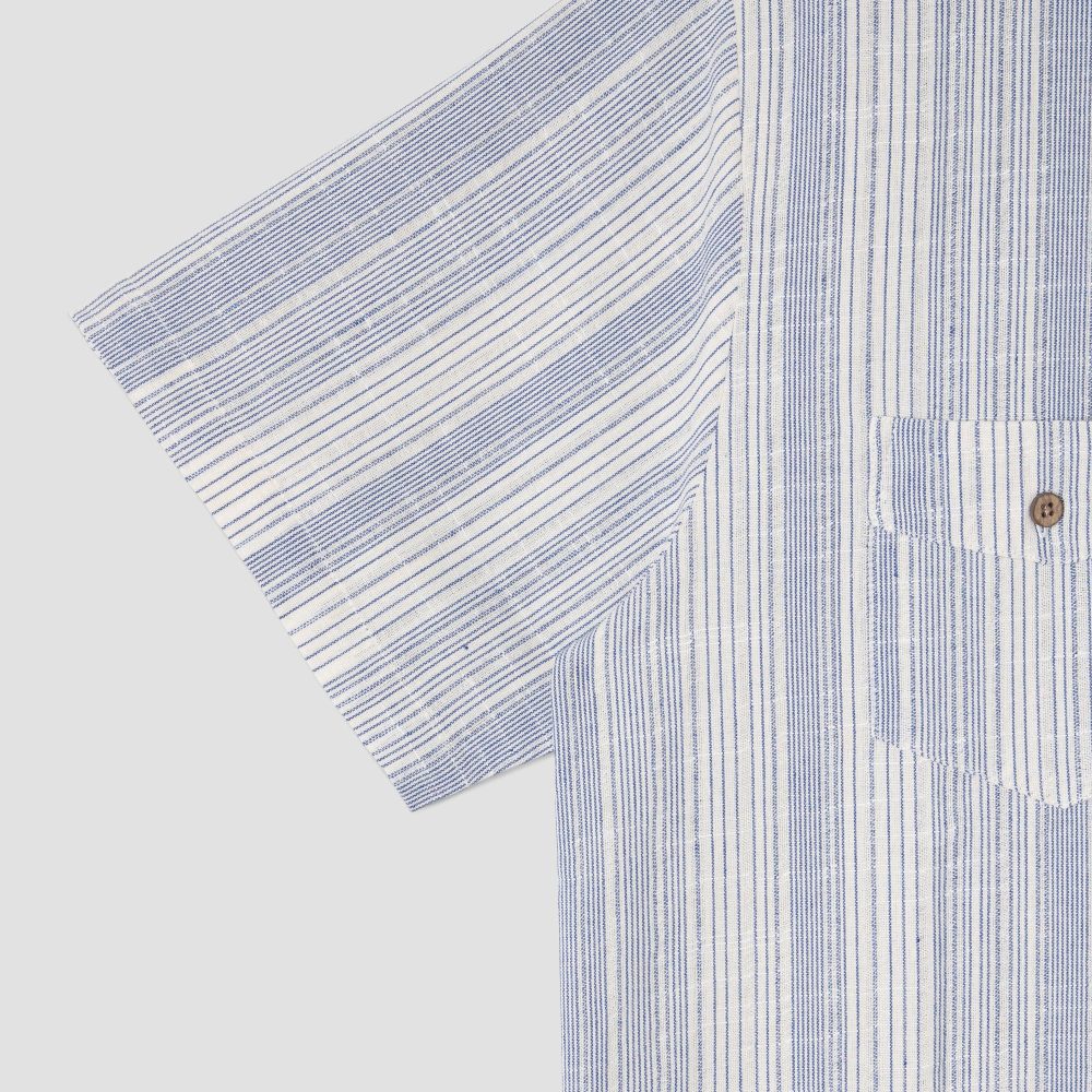 Stan Ray Mexicali Short Sleeve Shirt - Blue Stripe