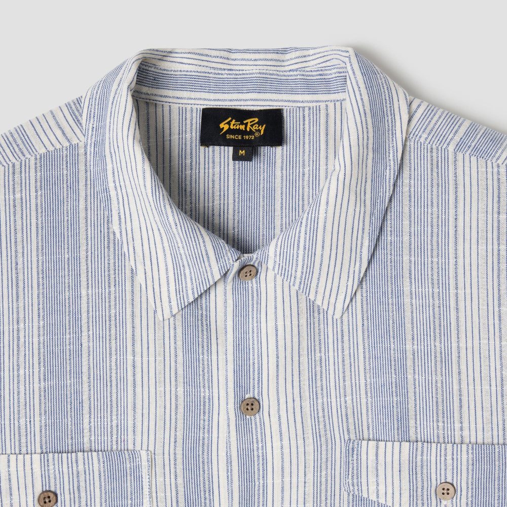 Stan Ray Mexicali Short Sleeve Shirt - Blue Stripe