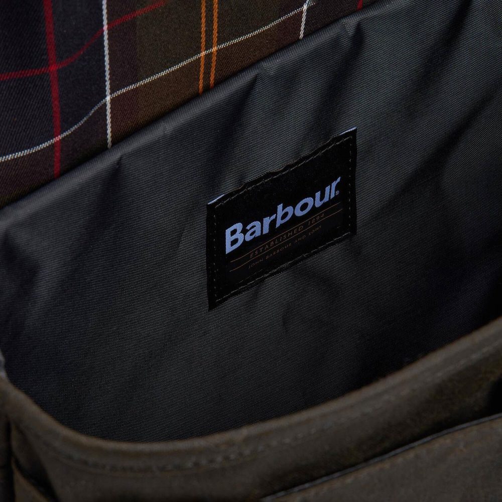 Barbour Field Wax Messenger Bag - Olive