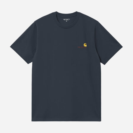 Carhartt WIP American Script Tee - Deep Night Carhartt WIP American Script Tee - Deep Night