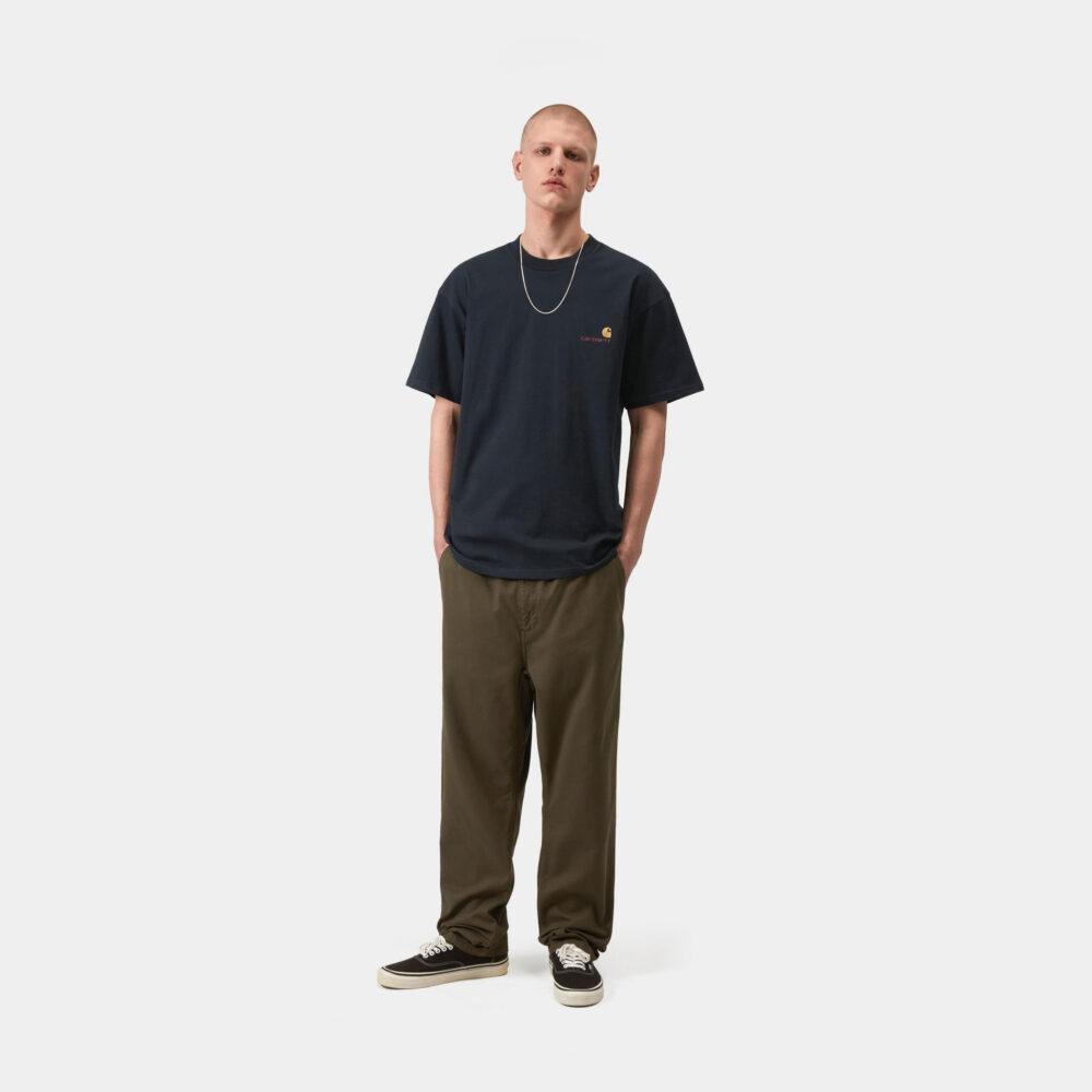 Carhartt WIP American Script Tee - Deep Night