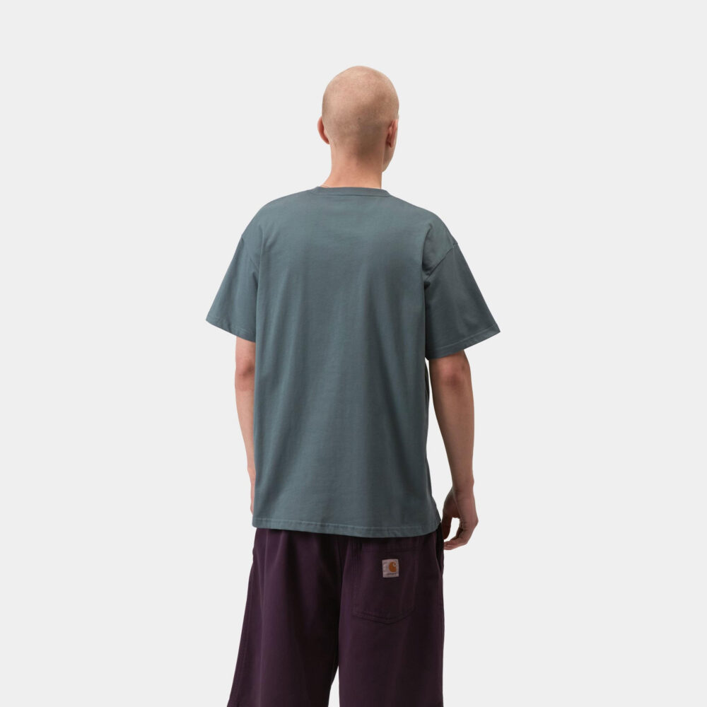 Carhartt WIP Chase Tee - Cozy Blue/Gold Carhartt WIP Chase Tee - Cozy Blue/Gold
