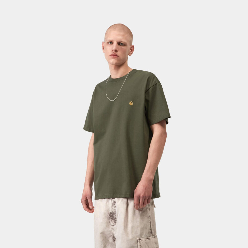 Carhartt WIP Chase Tee - Leaf/Gold