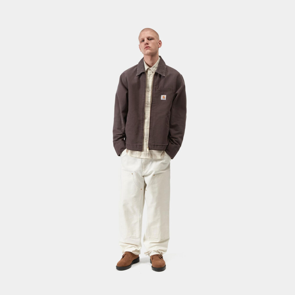 Carhartt WIP Detroit Jacket - Shale/Shale/Stone Canvas