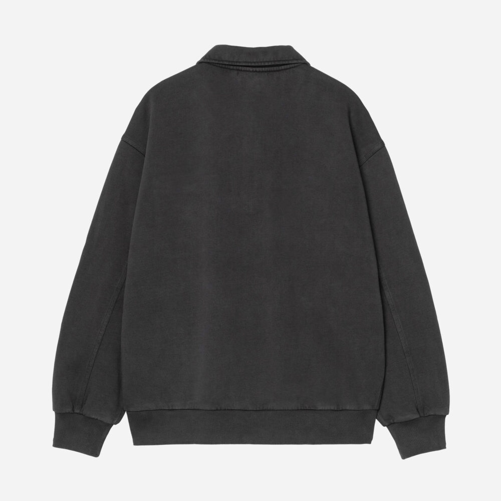 Carhartt WIP Half Zip Detroit Sweat - Black/ Stone Washed Carhartt WIP Half Zip Detroit Sweat - Black/ Stone Washed