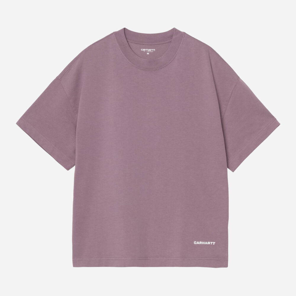 Carhartt WIP Link Script Tee - Phlox/White