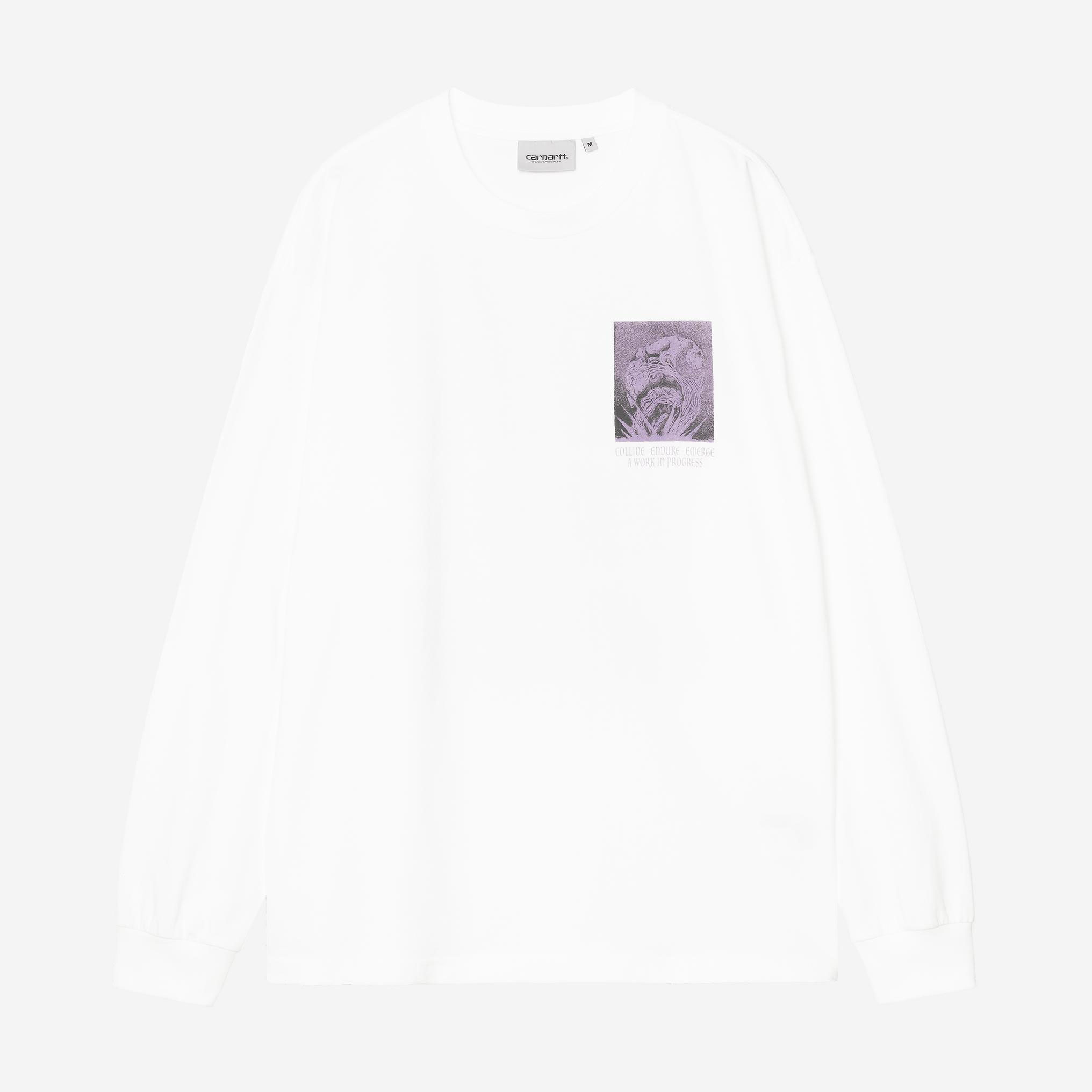 Carhartt WIP Long Sleeve Emerge Tee - White