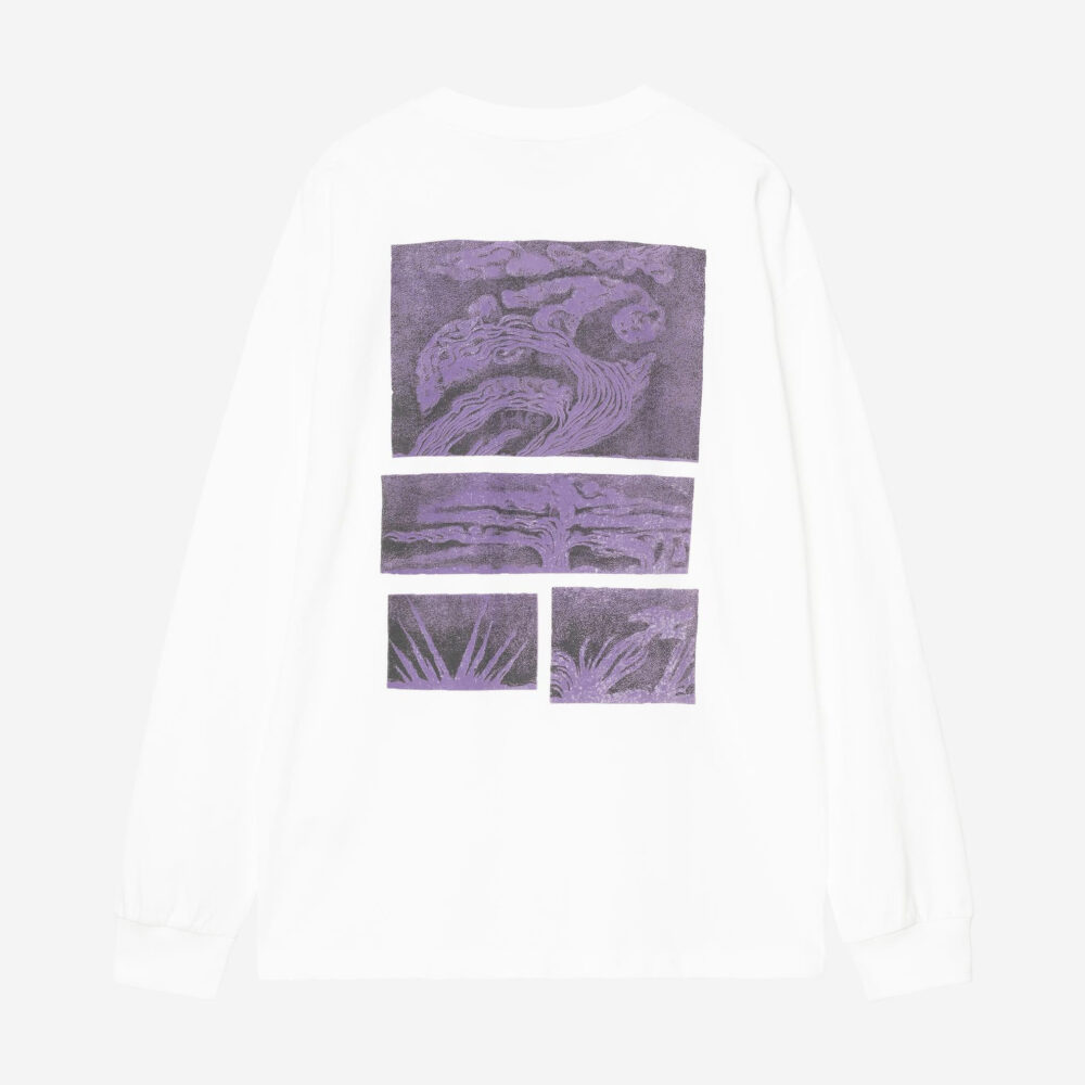 Carhartt WIP Long Sleeve Emerge Tee - White