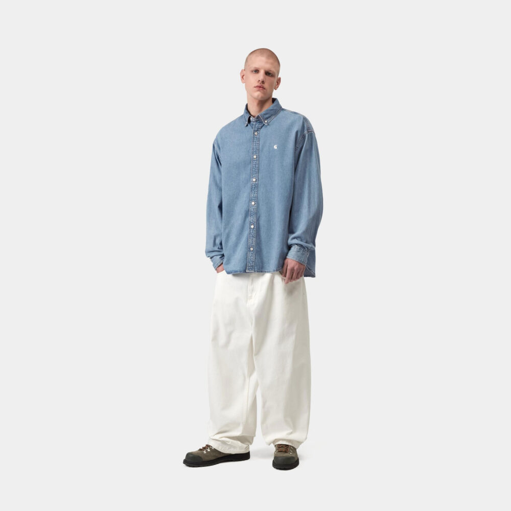 Carhartt WIP Lucas Shirt - Blue Bleached