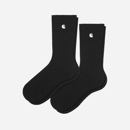 Carhartt WIP Madison Pack Sock (2 Pack) - Black/White + Black/White