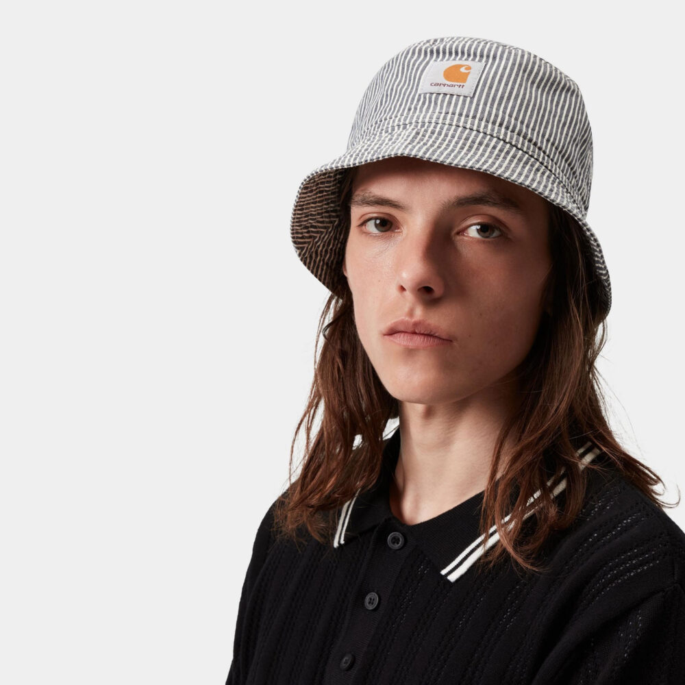 Carhartt WIP Mercer Bucket Hat - Mercer Stripe/Graphite/Wax