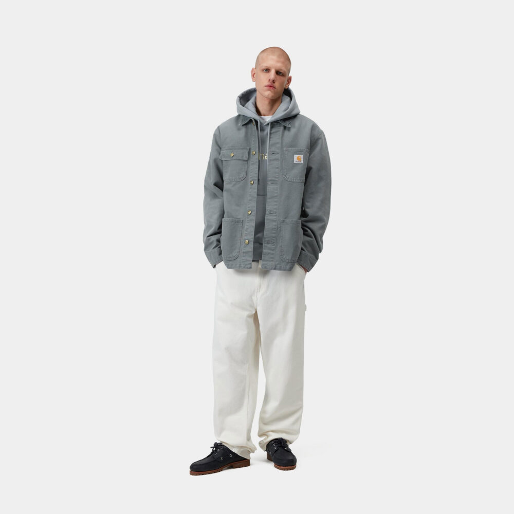 Carhartt WIP Michigan Coat - Cozy Blue/Cozy Blue/Stone Canvas