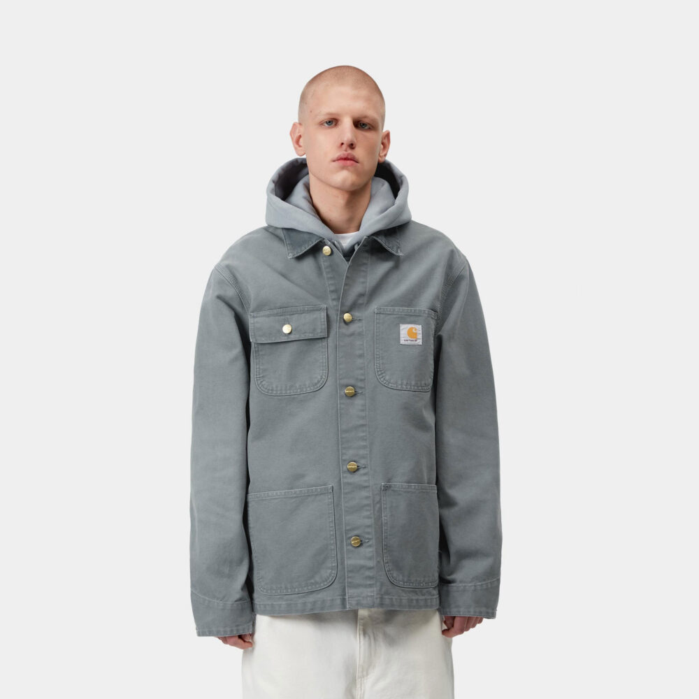 Carhartt WIP Michigan Coat - Cozy Blue/Cozy Blue/Stone Canvas Carhartt WIP Michigan Coat - Cozy Blue/Cozy Blue/Stone Canvas