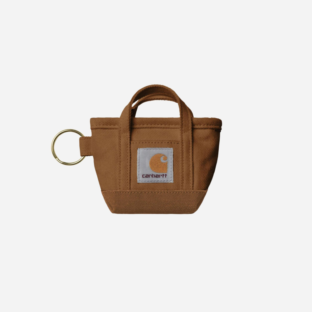 Carhartt WIP Mini Tote Bag Keychain - Hamilton Brown