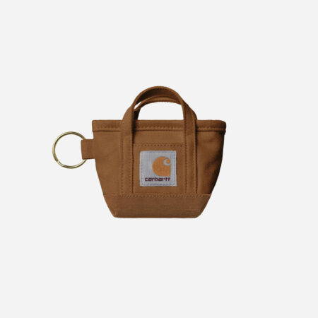 Carhartt WIP Mini Tote Bag Keychain - Hamilton Brown