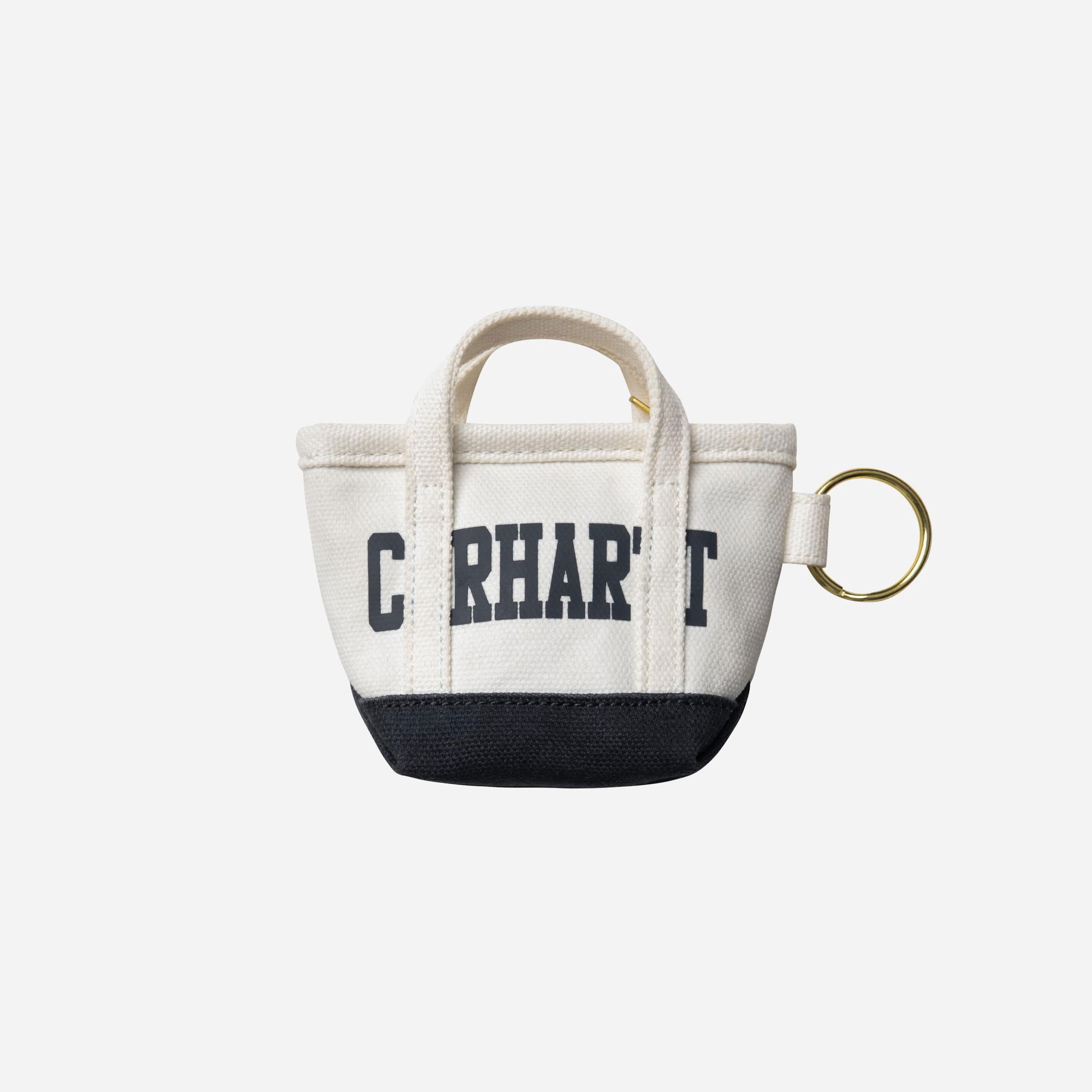 Carhartt WIP Mini Tote Bag Keychain - Natural/Blue