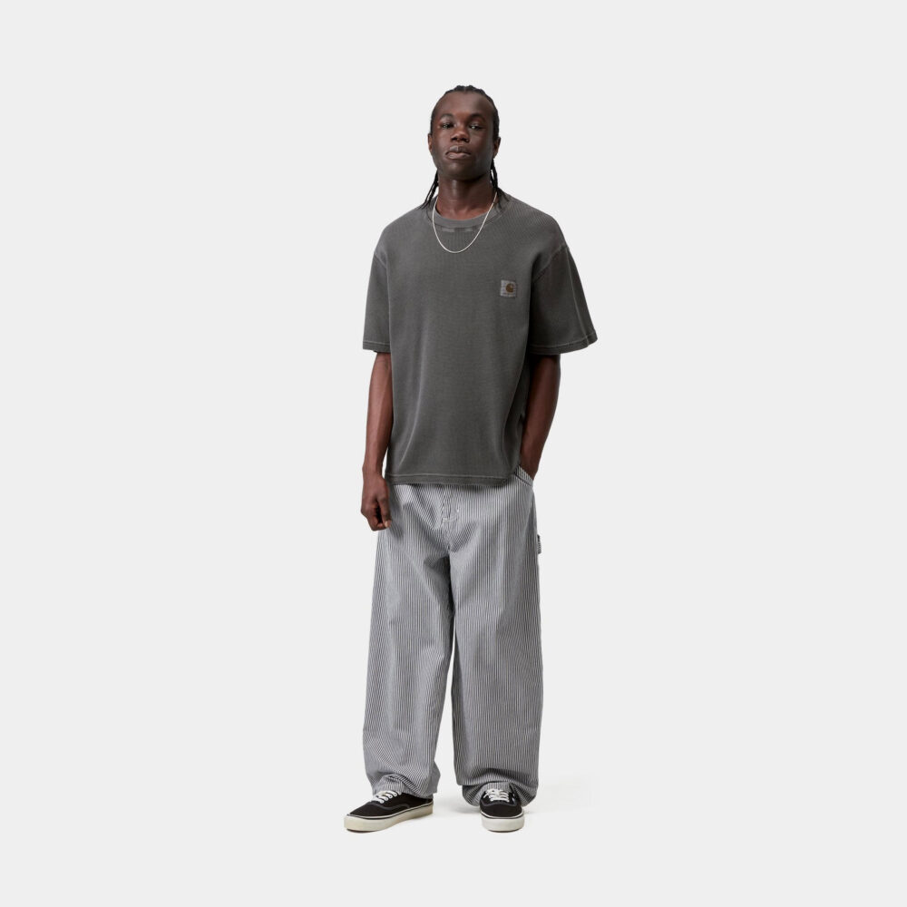 Carhartt WIP Nelson Waffle Tee - Black