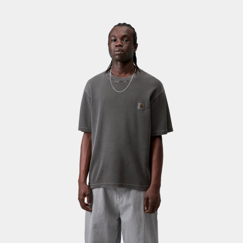 Carhartt WIP Nelson Waffle Tee - Black Carhartt WIP Nelson Waffle Tee - Black