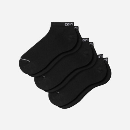Carhartt WIP Script Sneakers Sock (3 Pack) - Black/White