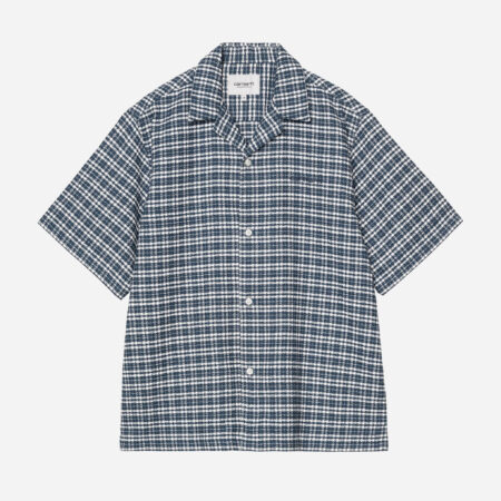 Carhartt WIP Short Sleeve Kander Shirt - Kander Check/Blue River Carhartt WIP Short Sleeve Kander Shirt - Kander Check/Blue River