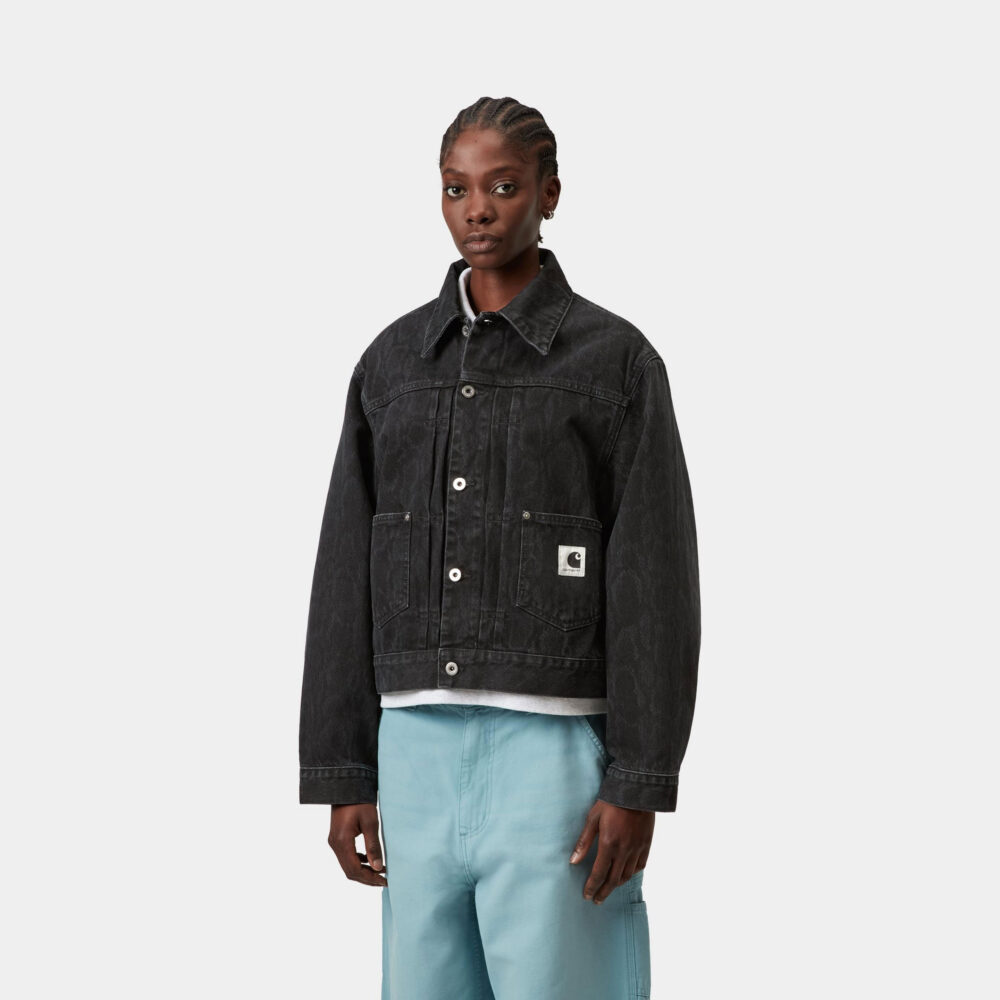 Carhartt WIP  Women's Belmar Jacket - Snake Camo/Black