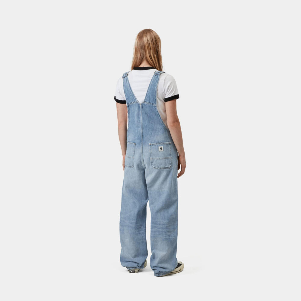 Carhartt WIP  Women's Bib Overall Straight - Blue/Burst Washed