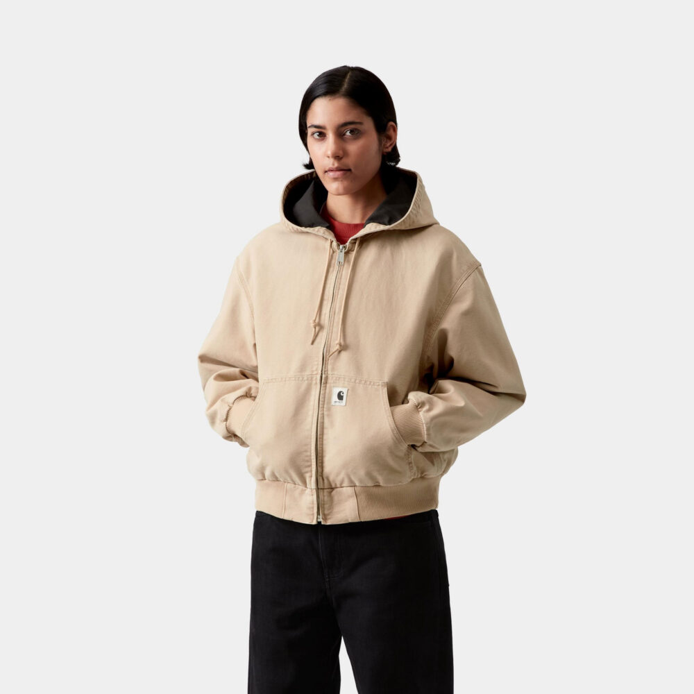 Carhartt WIP  Women's OG Active Jacket - Dusty Hamilton Brown/Stone Canvas