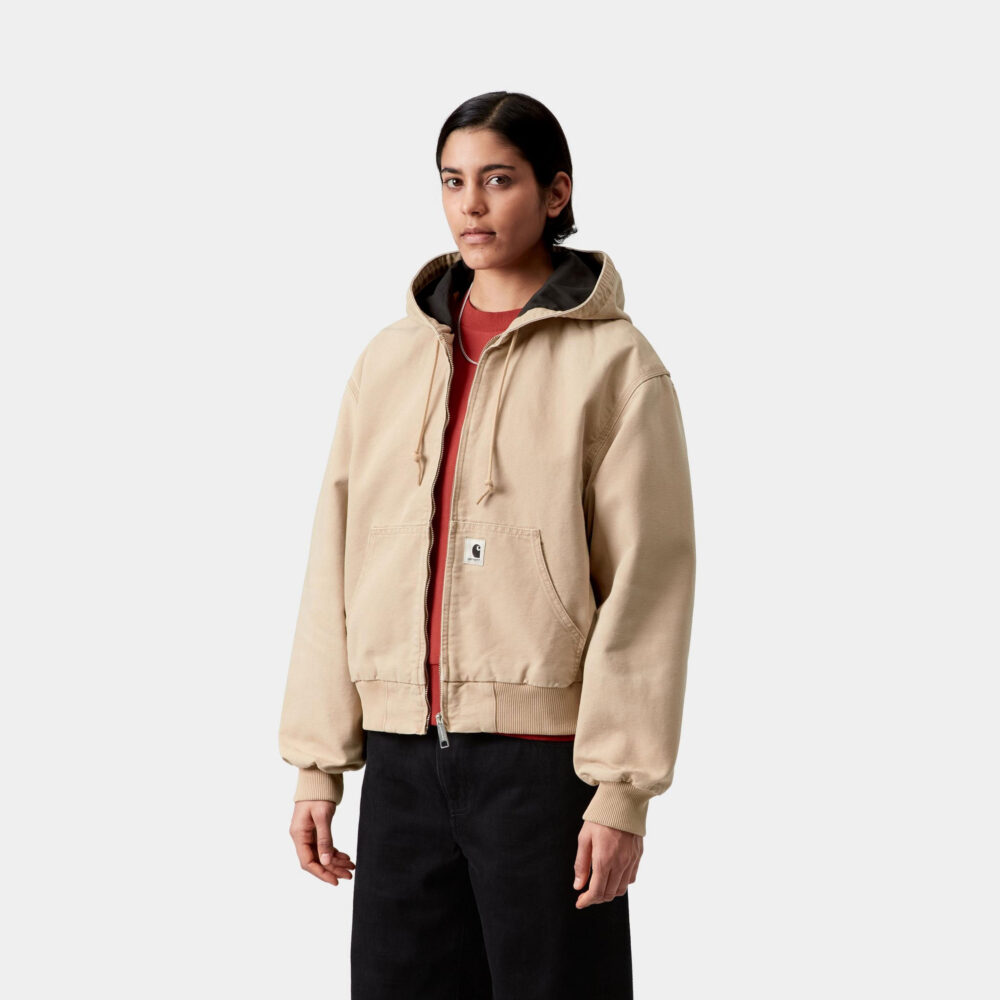 Carhartt WIP  Women's OG Active Jacket - Dusty Hamilton Brown/Stone Canvas