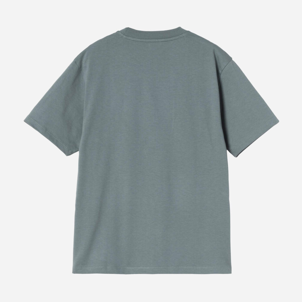 Carhartt WIP Women's Pocket Heart Tee - Cozy Blue/Red Carhartt WIP Women's Pocket Heart Tee - Cozy Blue/Red