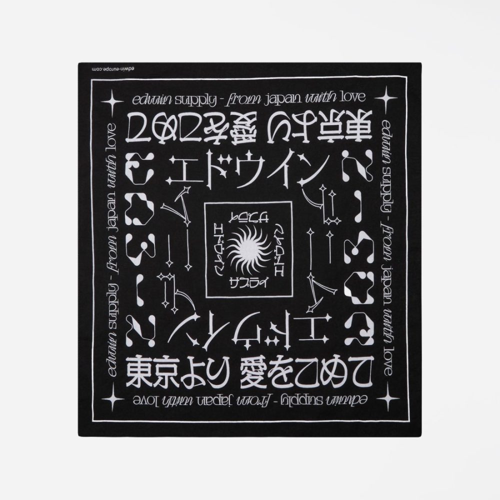 Edwin Bandana - Black/White Edwin Bandana - Black/White