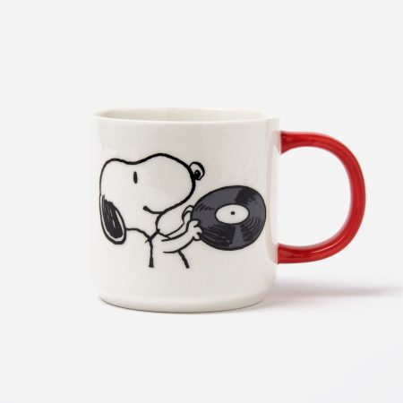 Magpie X Peanuts Vinyl Is Life Mug - White/Red Magpie X Peanuts Vinyl Is Life Mug - White/Red