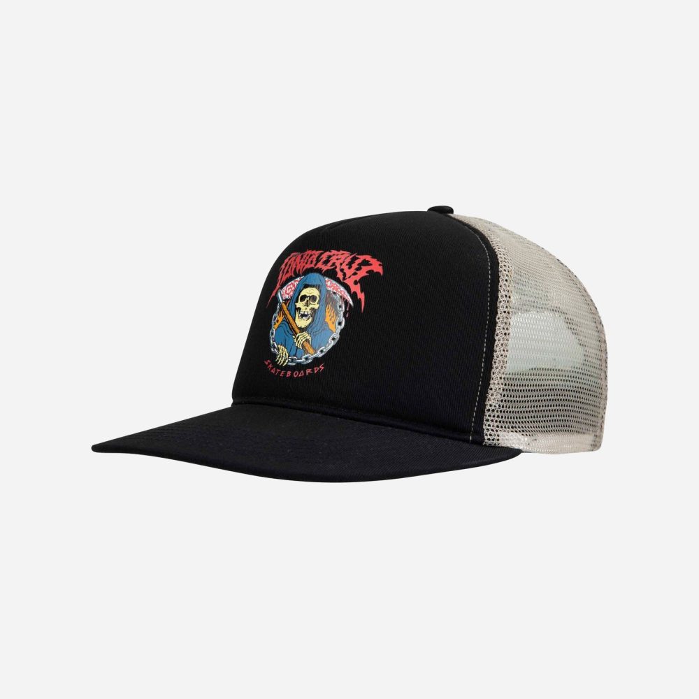 Santa Cruz Out Of Time Meshback Cap - Black/Stone Grey