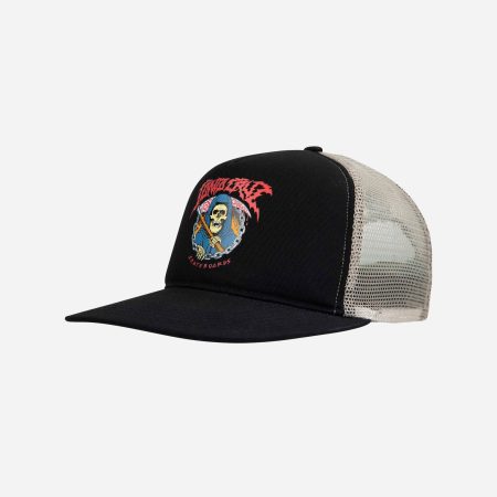 Santa Cruz Out Of Time Meshback Cap - Black/Stone Grey Santa Cruz Out Of Time Meshback Cap - Black/Stone Grey