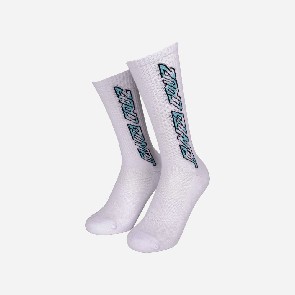 Santa Cruz Salba Bones Sock (2 Pack) - Black & White