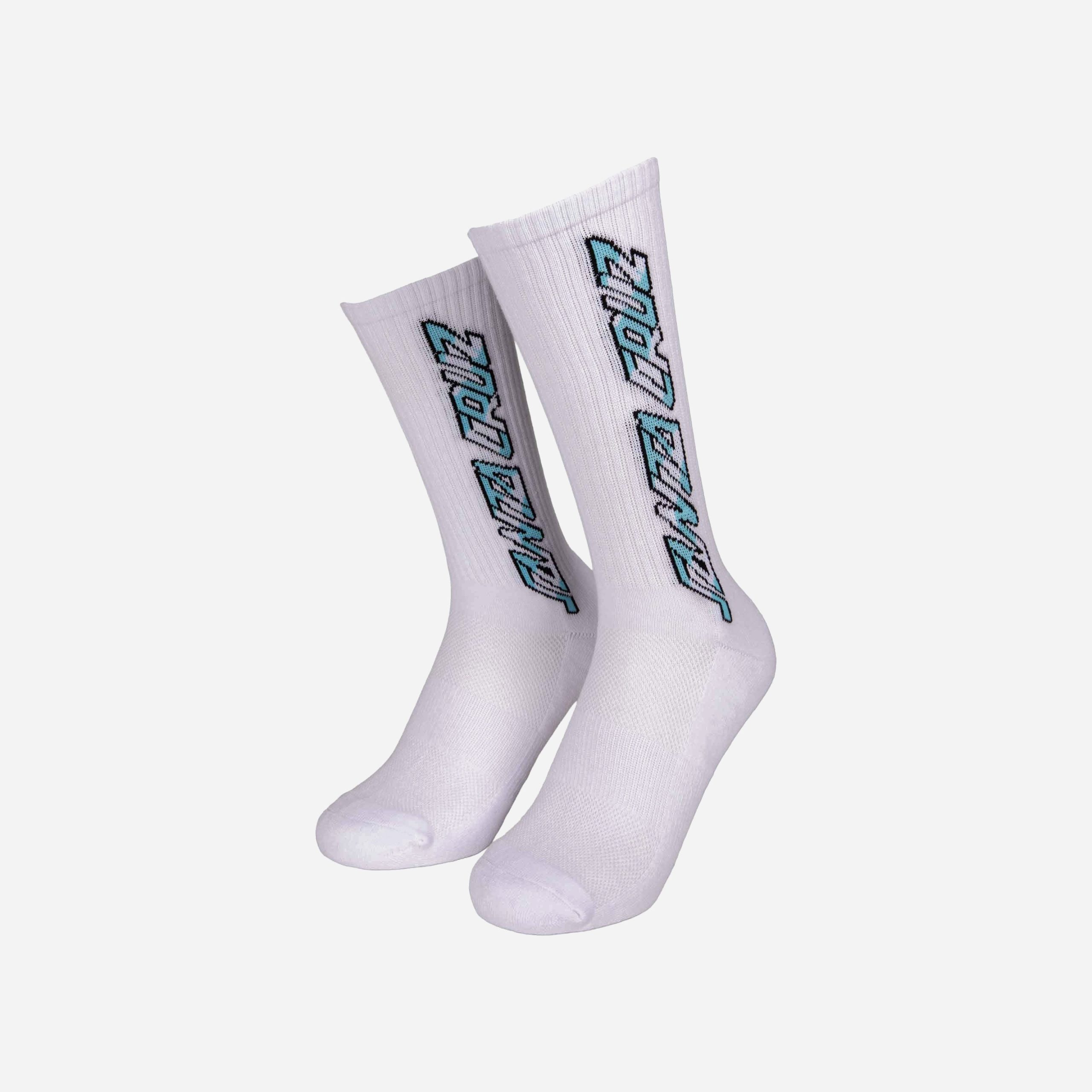 Santa Cruz Salba Bones Sock (2 Pack) - Black & White