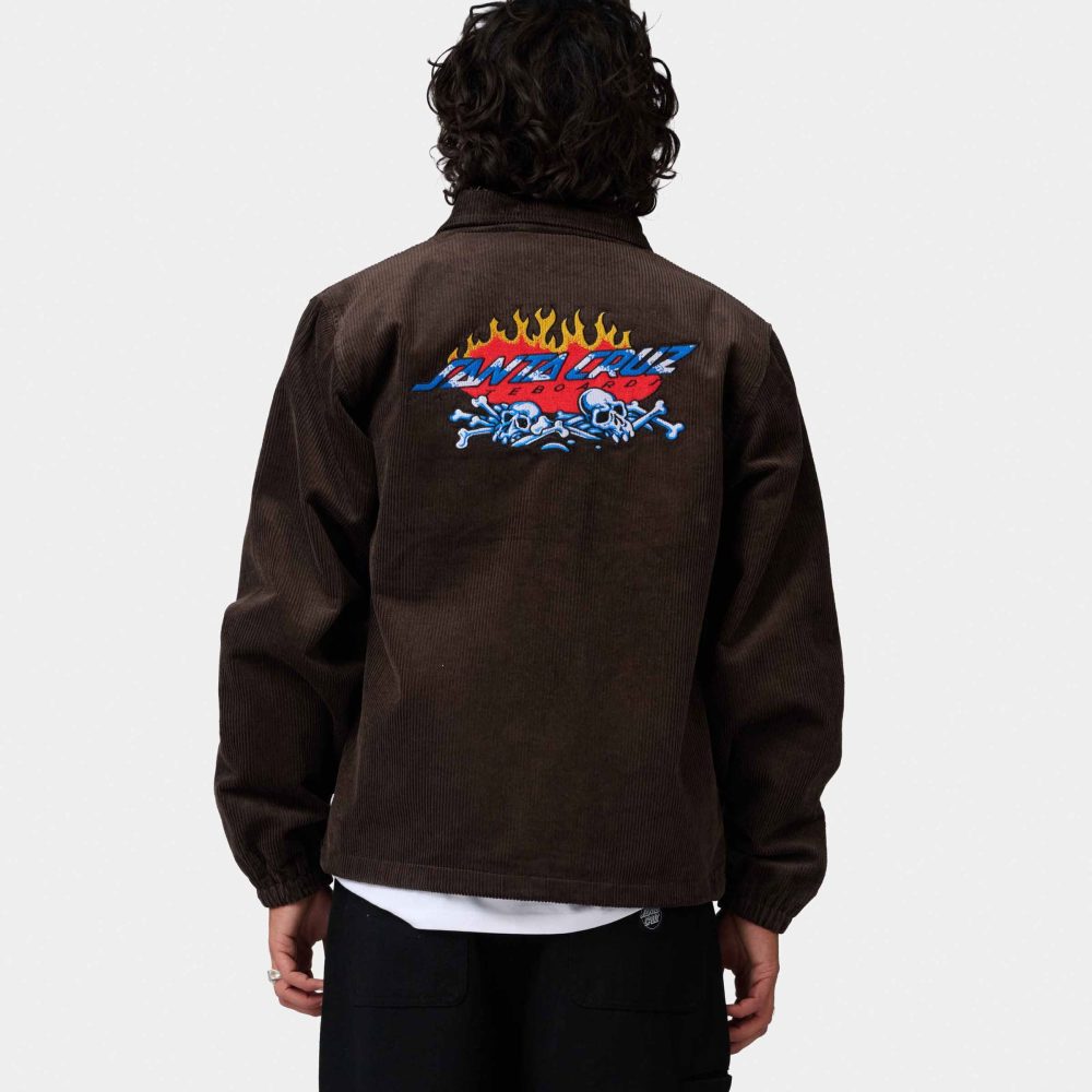 Santa Cruz Salba Voodoo Pit Coach Jacket - Coffee