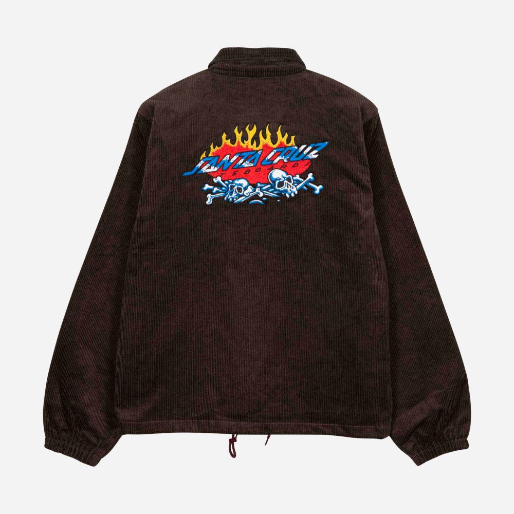 Santa Cruz Salba Voodoo Pit Coach Jacket - Coffee