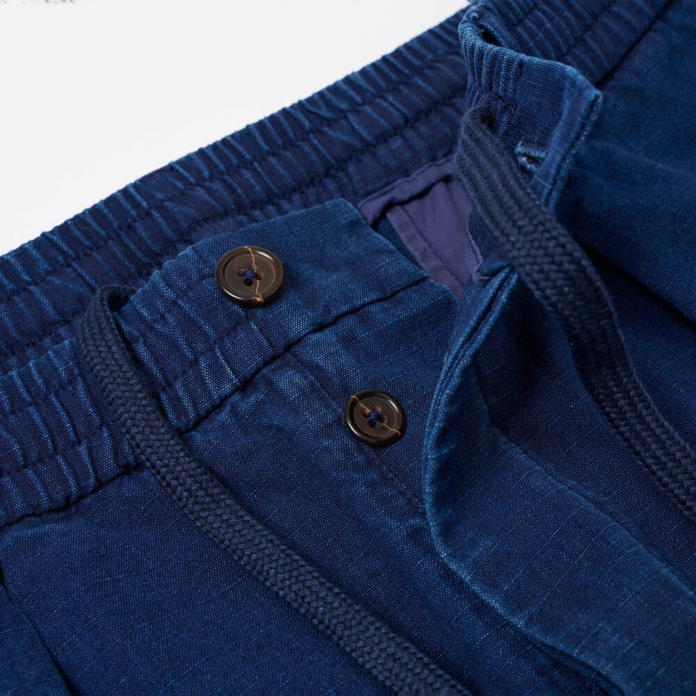 Universal Works Pleated Track Pant - Indigo
