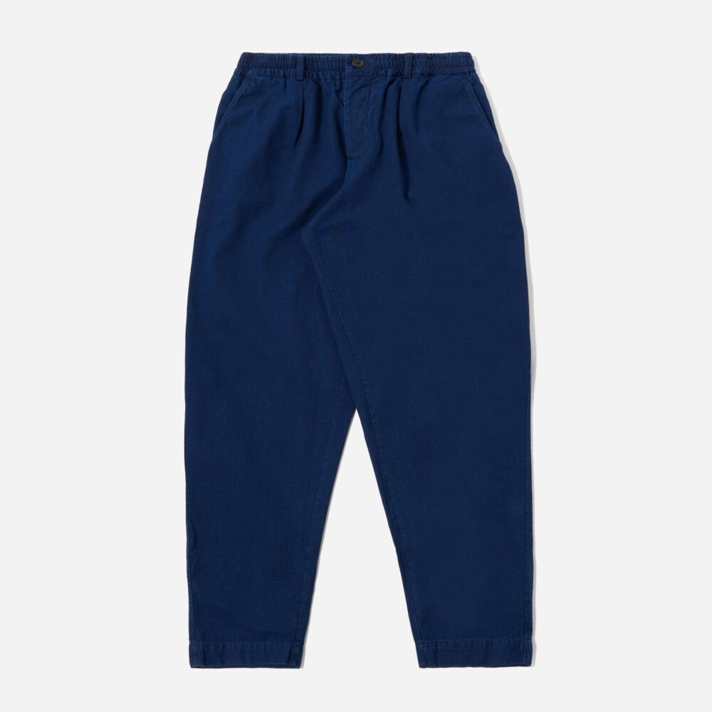 Universal Works Pleated Track Pant - Indigo