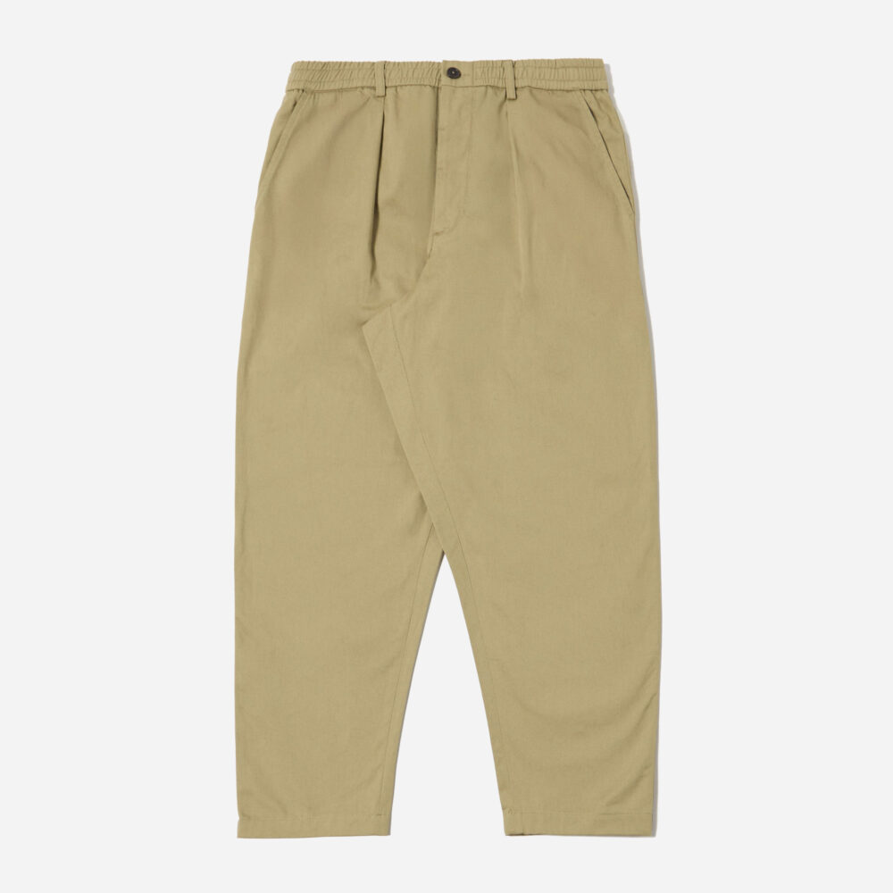 Universal Works Pleated Track Pant - Sand Universal Works Pleated Track Pant - Sand