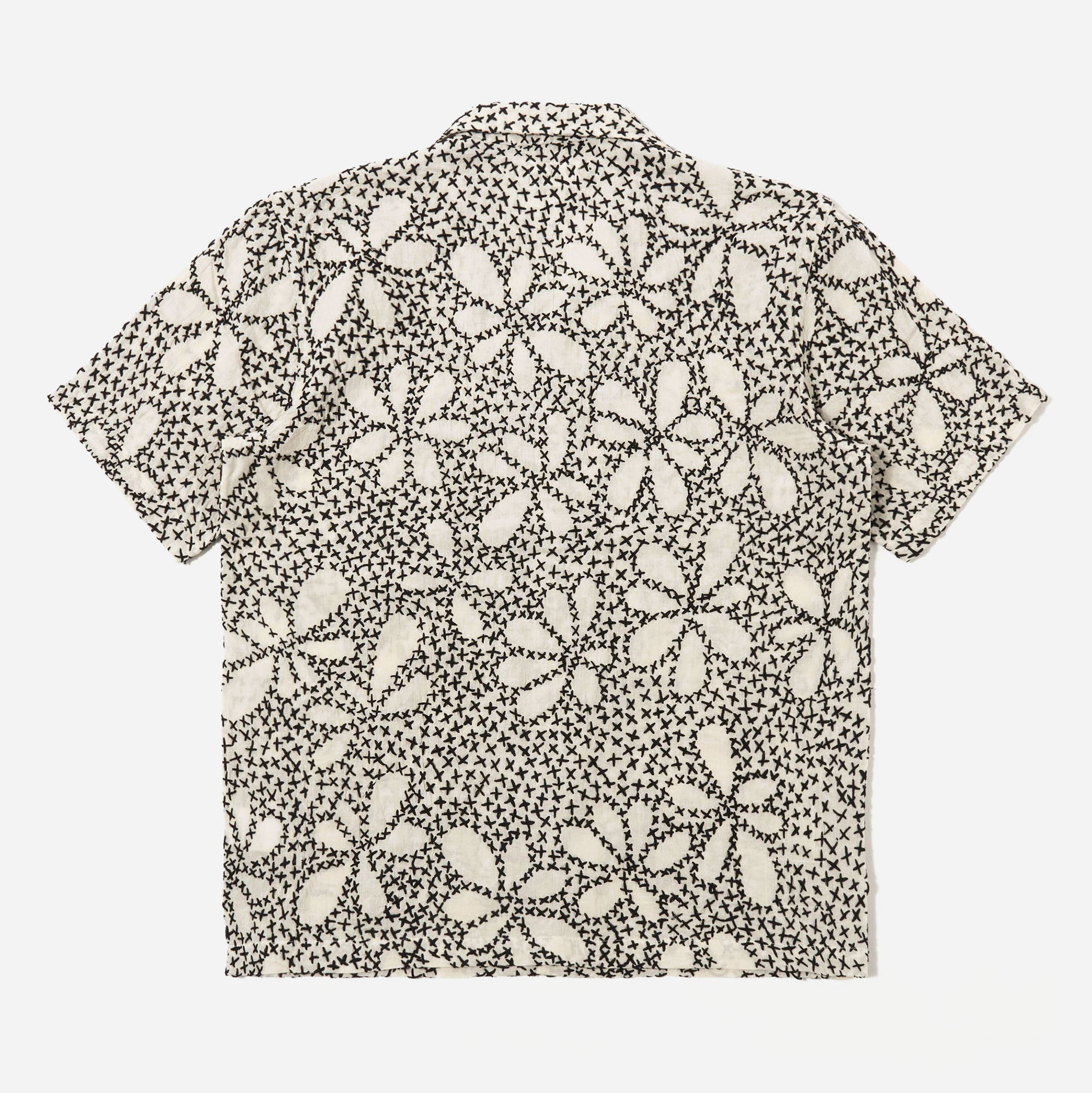 Universal Works Road Shirt - Ecru/Black