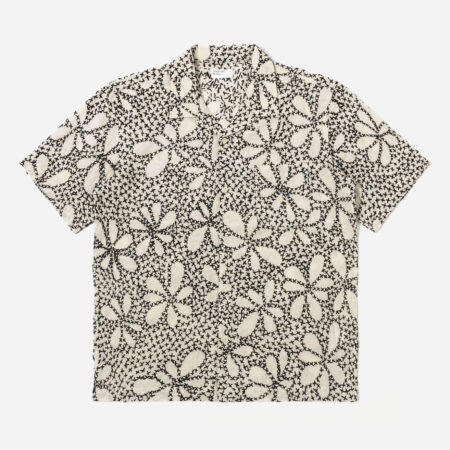 Universal Works Road Shirt - Ecru/Black Universal Works Road Shirt - Ecru/Black